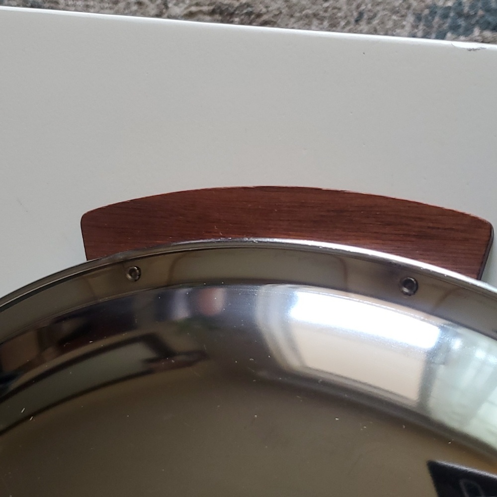 Kromex Mid-Century Large Round Serving Tray Vintage 13.5 inches - Picture 9 of 10